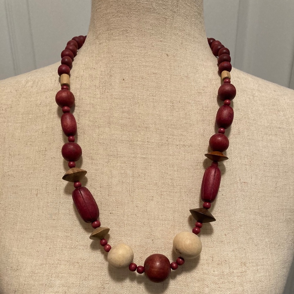 Wood Bead Necklace